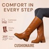 CUSHIONAIRE Sawyer Genuine Leather Tall Chunky Heel Womens Boots - Pull On Casual Knee High Boots for Women - 3 of 4