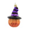 Old World Christmas 4.0 Inch Witch Pumpkin. Ornament Jack O'lantern Tree Ornaments - 2 of 3