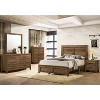 Quail Wood Grain Finish Panel Bed Rustic Light Walnut - HOMES: Inside + Out - 3 of 4