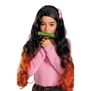 Demon Slayer: Kimetsu no Yaiba Kids' Nezuko Kamado Halloween Costume Accessories - Black - One Size Fits Most - 1 of 4