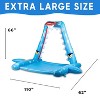 Zone Tech Splash Pad Sprinkler for Kids - Big Inflatable Shark Sprinkler with Basketball Hoop Water Splash Pad for, Ball and Accessories Included - 2 of 4