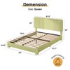 Vipbear Queen/King Upholstery Bed Frame Platform Bed with Adjustable Headboard,No Box Spring,Bed Frame with with Wooden Slat Support Easy Assembly - 2 of 4