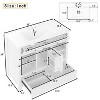 ORRD 36" Bathroom vanity with sink, multi-functional bathroom cabinet with doors and storage shelves, featuring drawers, White - 3 of 4