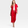 Women's Cloud Knit Modal Short Sleeve Notch Collar Top and Capri Pants Pajama Set - Auden™ - 3 of 3