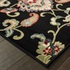 Captiv8e Designs Katherine Floral Traditional Black Area Rug - 3 of 3