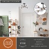 VAXCEL Orbit Industrial Sputnik Semi Flush Mount Ceiling Light Fixture Clear Glass - 2 of 4