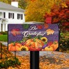 Briarwood Lane Be Grateful Fall Magnetic Mailbox Cover Pumpkins Autumn Floral Standard - 2 of 3