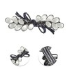 Unique Bargains Wisteria Flowers French Barrette Hair Clips Black White 1 Pc - 3 of 4