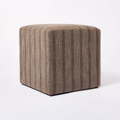 Upholstered cube outlet stool