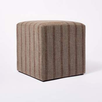 Lynwood Square Upholstered Cube Ottoman - Threshold™ designed with Studio McGee