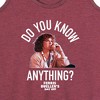 Women's - Ferris Bueller's Day Off - Do You Know Anything Graphic Racerback Tank - 2 of 4