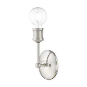 Livex Lighting Lansdale 1 - Light Vanity in  Brushed Nickel - 1 of 4