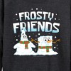 Women's - SpongeBob SquarePants - Frosty Friends Lightweight French Terry Wide Neck Long Sleeve Shirt - 2 of 4