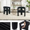 Barrel Chair, Upholstered Chair with Armchair, Dressing Chair, Dining Chair, for Living Room, Bedroom, Powder Room, Dining Room, Office - 3 of 4