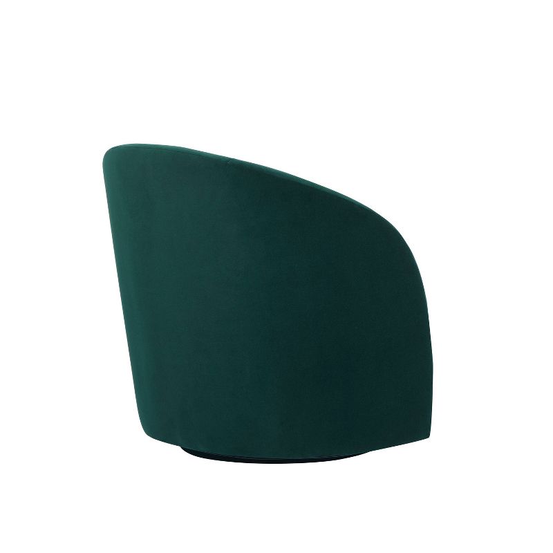 Lifestyle Solutions Bournemouth Swivel Accent Chair Green Velvet, 5 of 10