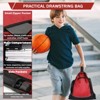 Generic Drawstring Basketball Backpack for Boys & Girls, Soccer Foldable Football Volleyball Bag Sackpack Sports Sack with Detachable Ball Mesh Bag - 4 of 4