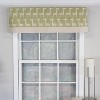 RLF Home Girafee Banded 100% Cotton with Fully Lined 3" Rod Pocket Valnance for Windows 50" x 15" Fern - 2 of 4