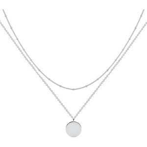 18K Gold Plated Layered Necklace, Dainty Heart & Arrow Bar Pendant, Adjustable Choker Chain Gift for Women - 1 of 4