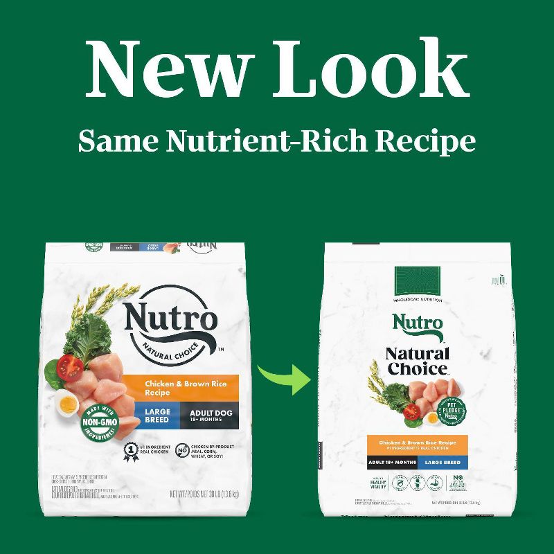 Nutro Natural Choice Chicken and Brown Rice Recipe Large Breed Adult Dry Dog Food, 4 of 15