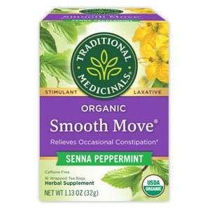Traditional Medicinals Smooth Move Peppermint Tea Bags - 16ct - 1 of 4