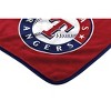 MLB Texas Rangers 46"x60" Spirited Silk Touch Throw Blanket: Plush Polyester Sports Pattern - 2 of 3
