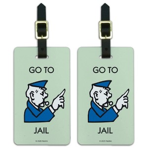 Monopoly Go To Jail Luggage ID Tags Set of 2 - 1 of 4
