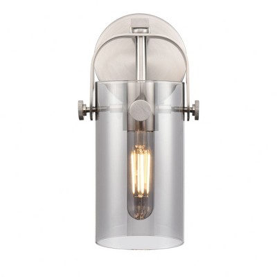 Pilaster II Cylinder - 1 Light Wall Sconce In Contemporary Style-10.5 Inches Tall and 4.5 Inches Wide