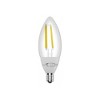 GE 3pk 40W Color Select LED Decorative Light Bulbs Clear - 2 of 4