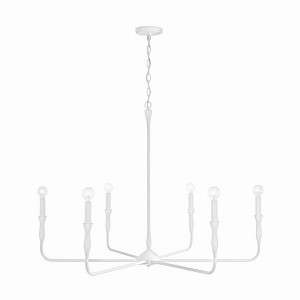 Capital Lighting Paloma 6 - Light Chandelier in  Textured White - 1 of 4