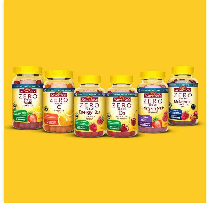 Nature Made Zero Sugar Gummies Collection