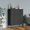 vidaXL Drawer Cabinet Freestanding Storage File Cabinet for Home Office Steel - Anthracite - 2 of 4