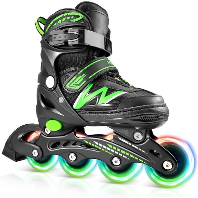 Keppi Adjustable Light Up Inline Skates with Illuminating Wheels