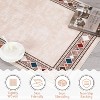 coucheta Washable Area Rug for Living Room, Multi-size Modern Bordered Non Slip Stain Resistant Non Shedding Low Pile Carpet, for Bedroom, Dining - 3 of 4