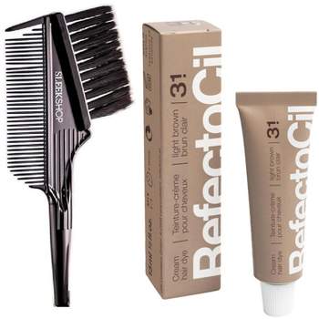 Refectocil Cream Hair Color (w/ Sleekshop 3-in-1 Combo Tint Brush/Comb) Refecto Cil