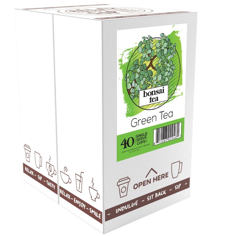 Bonsai Tea Co. Tea Pods. Compatible with 2.0 Keurig K Cup Brewers, Green Tea, 40 Count, 2 of 6