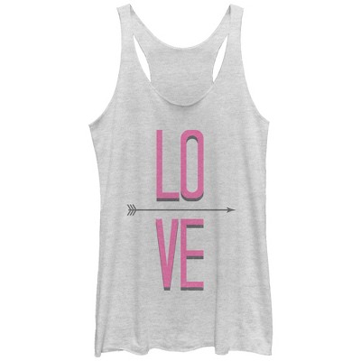 Women's Lost Gods Love Arrow Racerback Tank Top : Target