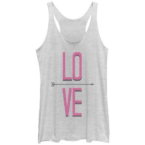 Women's Lost Gods Love Arrow Racerback Tank Top - 1 of 3