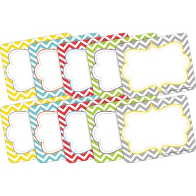 2pk 45ea Chevron Beautiful Remember Me! Self-Adhesive Name Tag Labels - Barker Creek