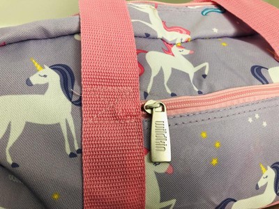 Babies' Unicorn Faux Fur Trim Duffle Bag In Izzy Unicorn