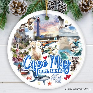 Cape May Coastal Charm Ornament, American Seaside Retreat Christmas Gift and New Jersey Souvenir - 1 of 4