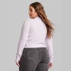 Women's Mock Turtleneck Pointelle Pullover Sweater - Wild Fable™ Light  Violet 3x : Target