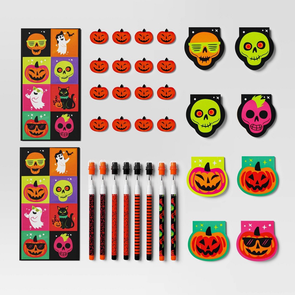 48ct Halloween Party Favors Pencils, Notebooks, Erasers and Stickers - Hyde & EEK! Boutique™