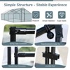 Karl Home Chicken Run Coop Walk-in Poultry Cage with Waterproof & Anti-UV Cover Lockable Door Design - 4 of 4