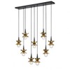 Savoy House Portinatx 9 - Light Chandelier in  Satin Black/Hammered Gold - 2 of 3