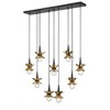 Savoy House Portinatx 9 - Light Chandelier in  Satin Black/Hammered Gold - image 2 of 3