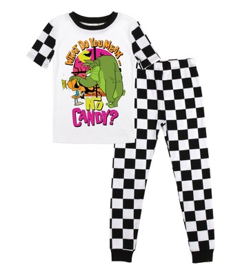 Looney Tunes 2pcs Kid Boy Painting Print Short-sleeve Tee and Black Pants Set