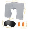 iMountek"Inflatable U-Shape Neck Pillow for Travel, Office, Car, Airplane - Neck Support Head Rest Cushion"Pink - 2 of 4