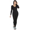 Memoi Women's Organic Cotton Classic Ribbed Leggings - 2 of 4