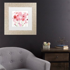 Trademark Fine Art Sheila Golden Blush 1 Matted Framed Art - 1 of 4