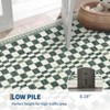 Modern Washable Area Rug for Living Room, Foldable Geometric Throw Carpet with Non Slip Backing, Low Pile Stain Resistant Floor Cover - 4 of 4
